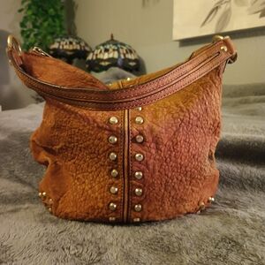 Michael Kors Studded Leather Shoulder Bag